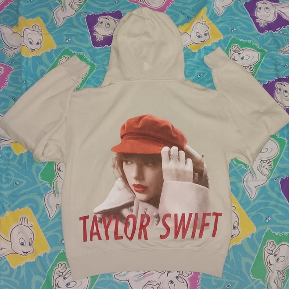 Taylor Swift Red Taylors Version Hoodie Hooded Sweatshirt - Picture 1 of 8